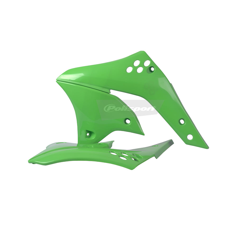 Polisport Rad Radiator Scoops Tank Panels For Kawasaki KX 250F OEM Color Green 2006-2008